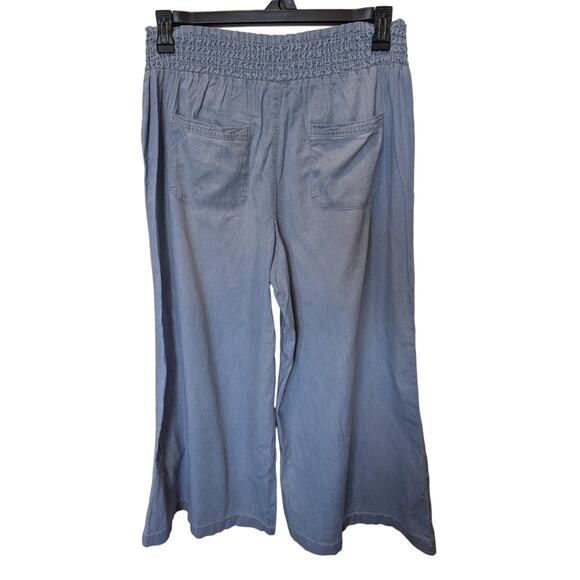 Sincerely Jules Chambray Paperbag Pants Large - Picture 3 of 4